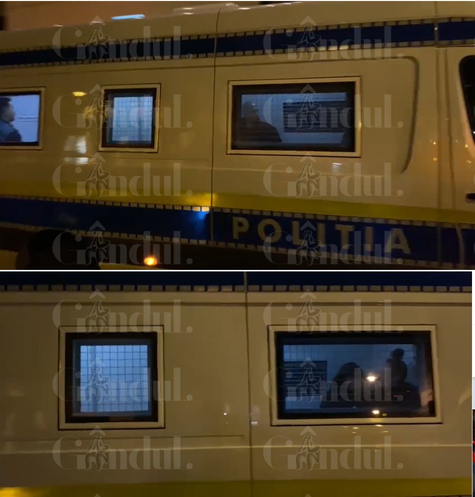 EXCLUSIV | Primele imagini cu Andrew Tate și fosta polițistă, încătușați în dubă, după arestare (VIDEO)