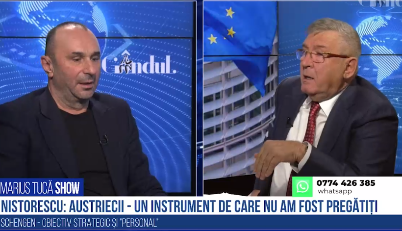 VIDEO Nistorescu: „Cred că Vestul a fost părtaș la blocarea României la Schengen. Se tem foarte tare de un val care vine pe filiera Estului”