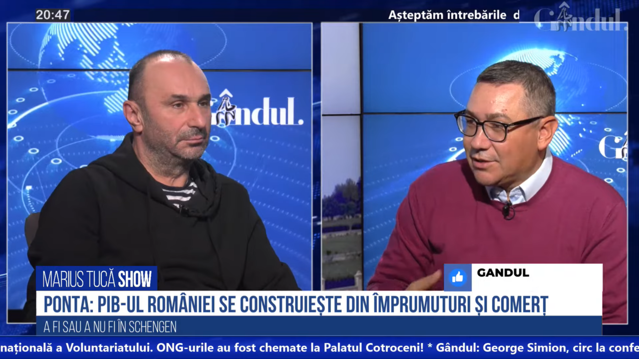 VIDEO | Ponta: „Nu se mai menține balanța dintre import și export. PIB-ul României se construiește din împrumuturi și comerț”