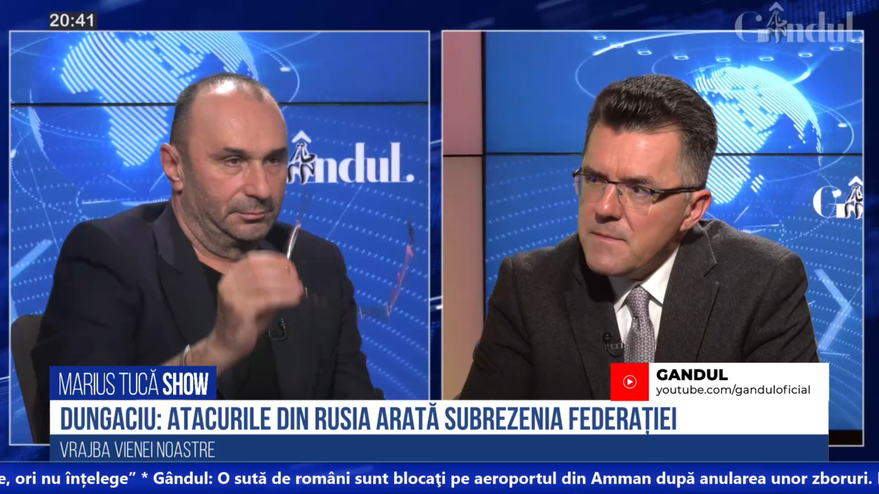 VIDEO | Dan Dungaciu: Putin vrea să facă diferența între civilizații / Atacurile din Rusia arată șubrezenia Federației