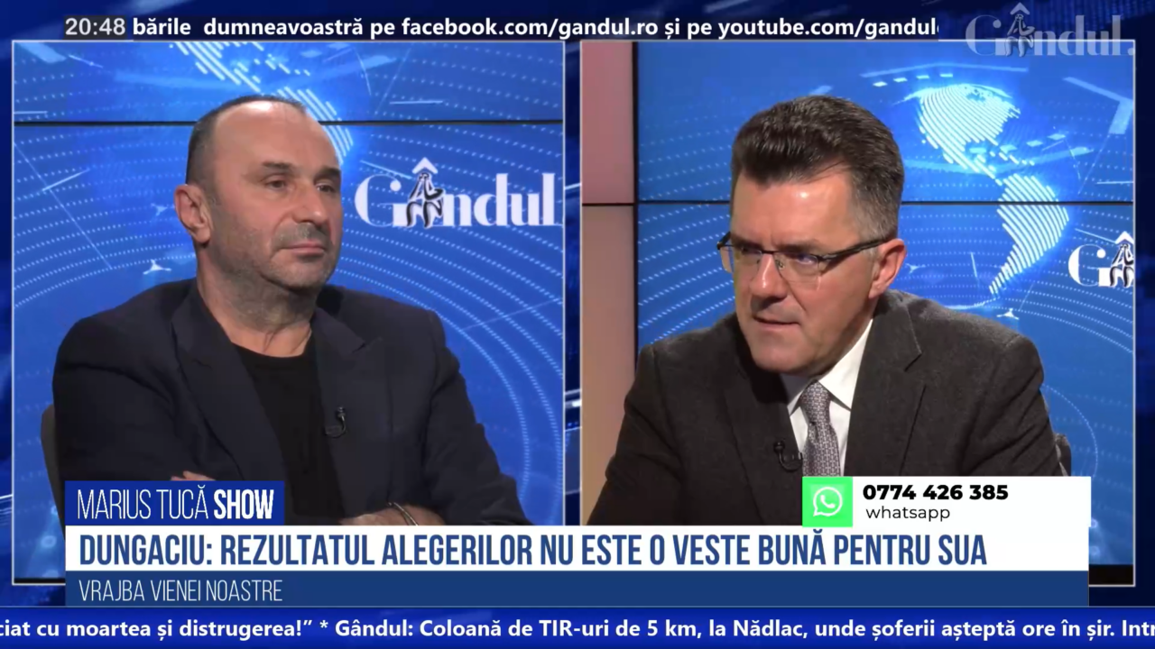 VIDEO | Dan Dungaciu: Rezultatul alegerilor nu este o veste bună pentru SUA / Opoziția a fost împotriva lui Trump și a trumpismului