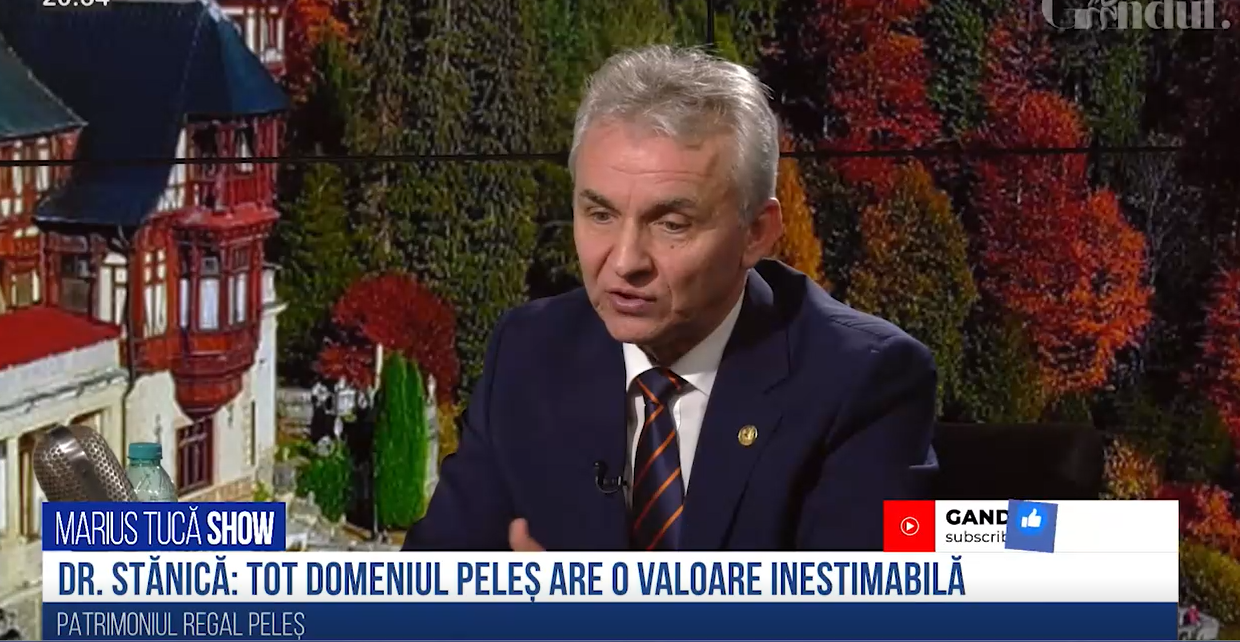 VIDEO | Prof. univ. Dr. Florin Stănică: „Tot domeniul Peleș are o valoare inestimabilă”