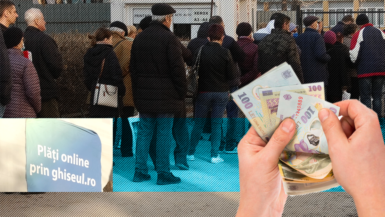 VIDEO | Cozi uriașe la ghișeele de taxe și impozite, din prima zi de lucru a noului an. „Am așteptat patru ore. Am achitat către stat dările, iar acum aștept ca statul să facă ceva pentru mine”