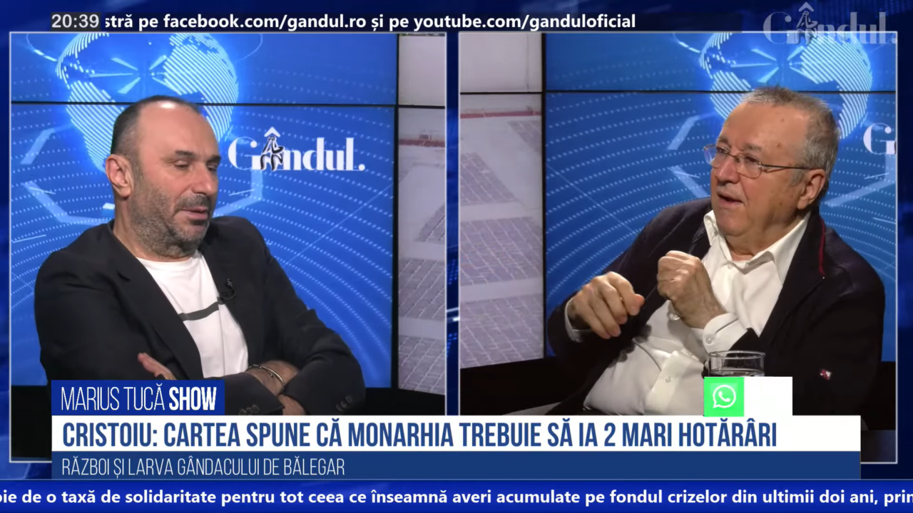 VIDEO | Ion Cristoiu: „În cartea prințului Harry scrie că monarhia trebuie să ia două mari hotărâri”