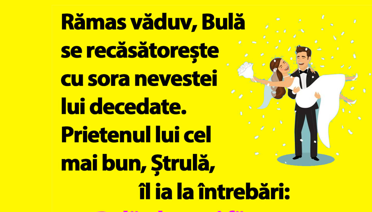 BANC | Rămas văduv, Bulă se recăsătorește cu sora nevestei lui decedate