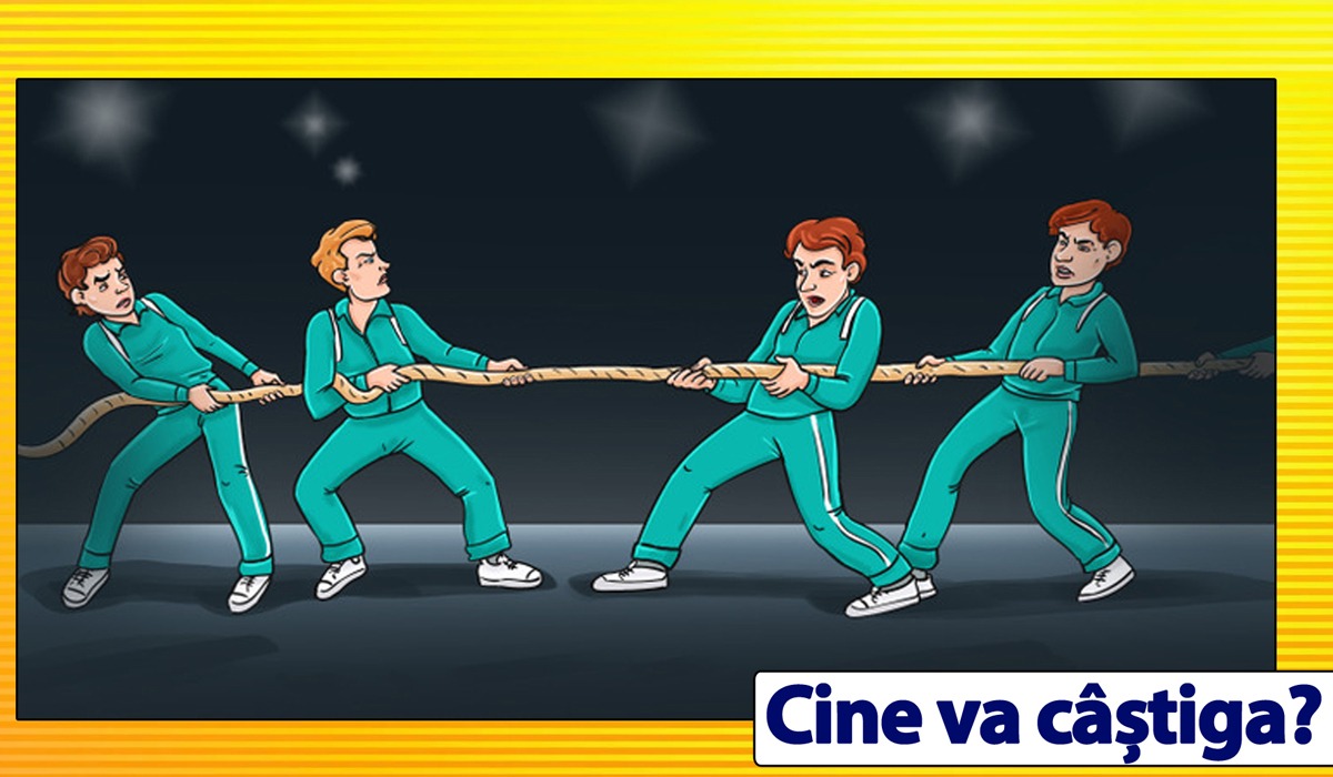 TEST IQ | Cine va câștiga concursul: echipa din dreapta sau echipa din stânga?