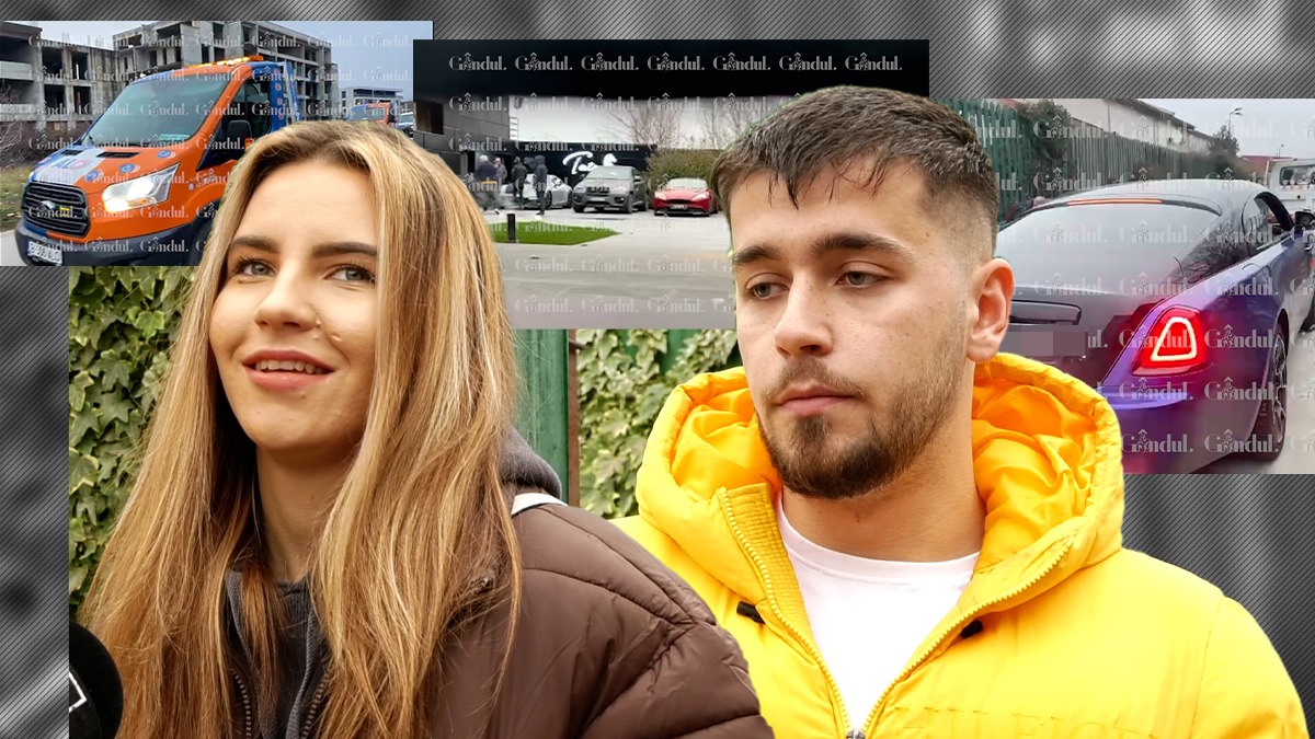 Mașinile fraților Tate au fost ridicate. Admiratorii s-au înghesuit să privească bolizii de zecii de mii de euro