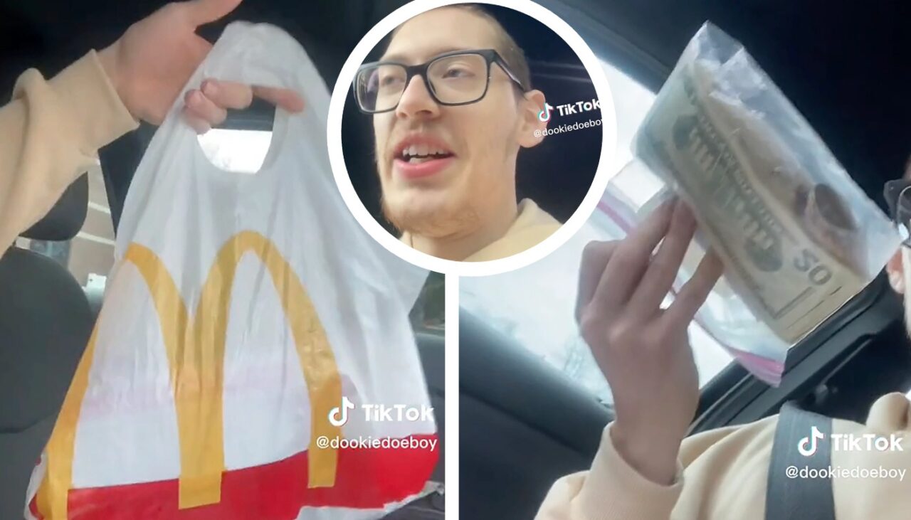 Acest client a comandat mâncare de la McDonald’s, dar a primit o pungă cu bani. Ce a urmat depășește orice imaginație