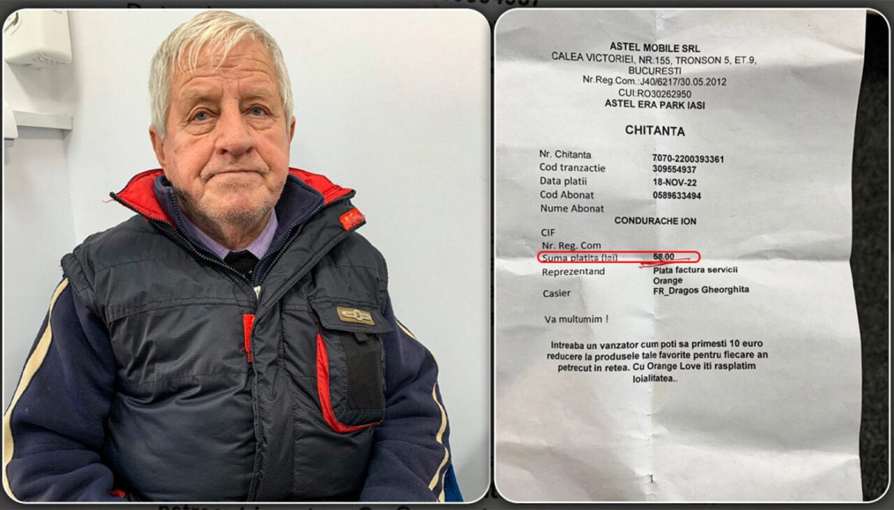 Ce a pățit Nea Ion din Iași, după ce a încercat să-și închidă abonamentul de telefonie la Orange: „Mi-a venit factură dublă, de 58 de lei”