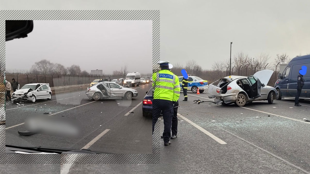 Accident grav în apropiere de București, în localitatea Șindrilița: Un om a murit și alte trei persoane au fost rănite – FOTO