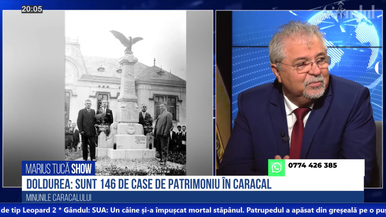VIDEO | Primarul Ion Doldurea: „În Caracal sunt 146 de case de patrimoniu. Orașul a început să se dezvolte mult mai puternic de la Cuza încoace”