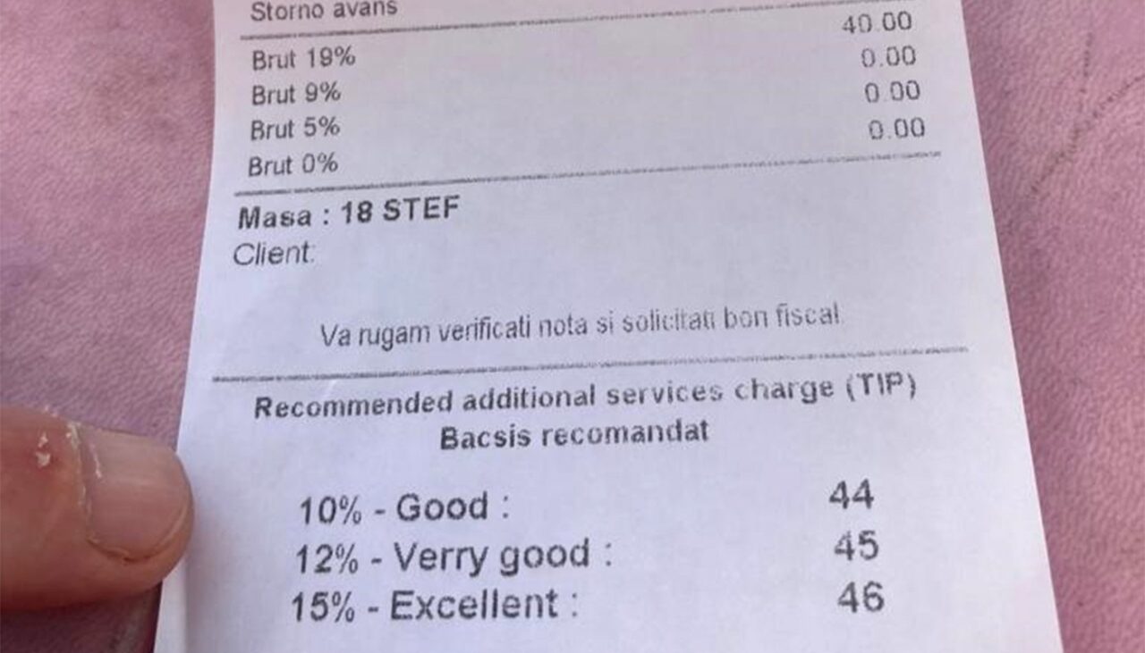 Ce se întâmplă dacă lași mai mult de 15% bacșiș la restaurante sau baruri. „Chichița” din noua lege a bașcișului, intrată în vigoare pe 01.01.2023 în România