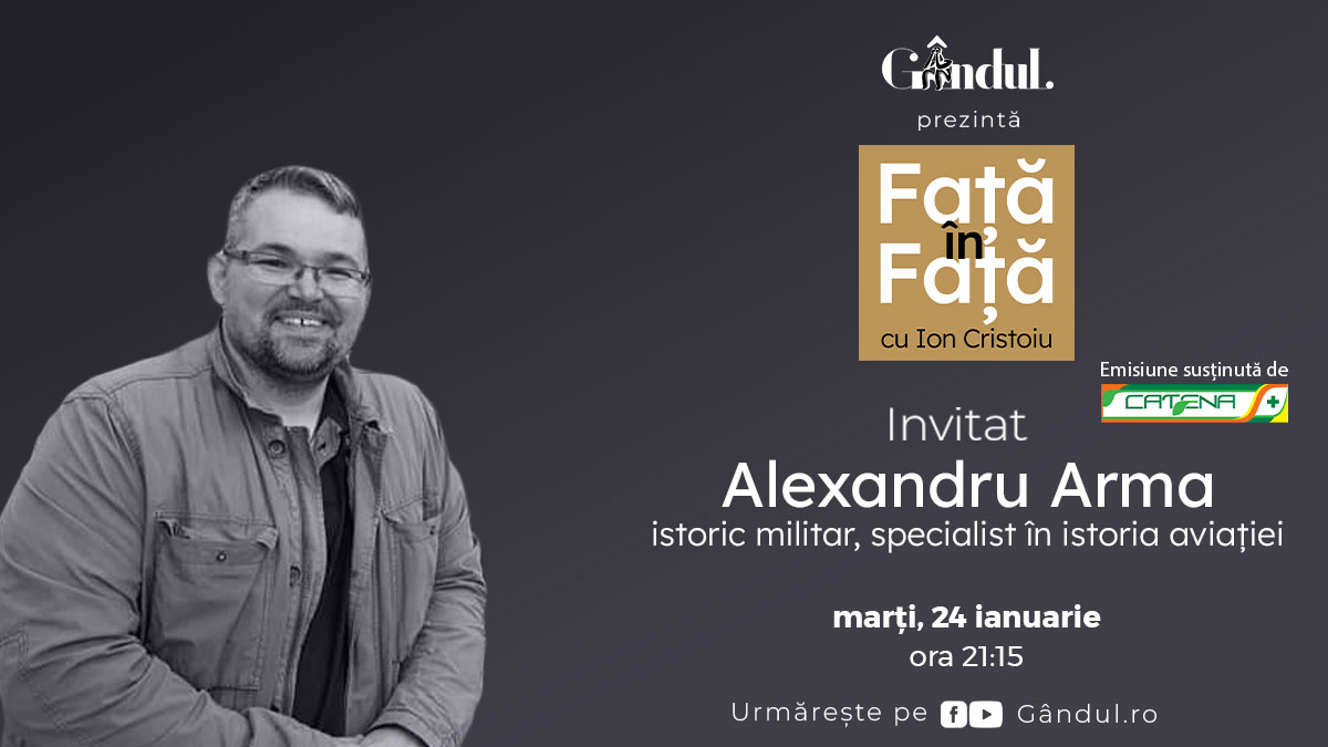 ‘’Față în față cu Ion Cristoiu’’ începe marți, 24 ianuarie, de la ora 21.15