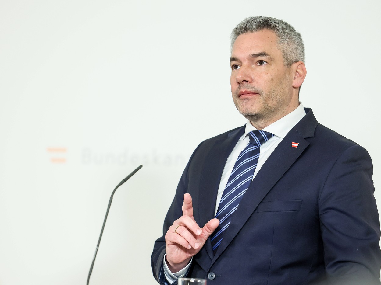 Karl Nehammer a ajuns la Guvern. Ce discuții va avea cu premierul / Primele imagini