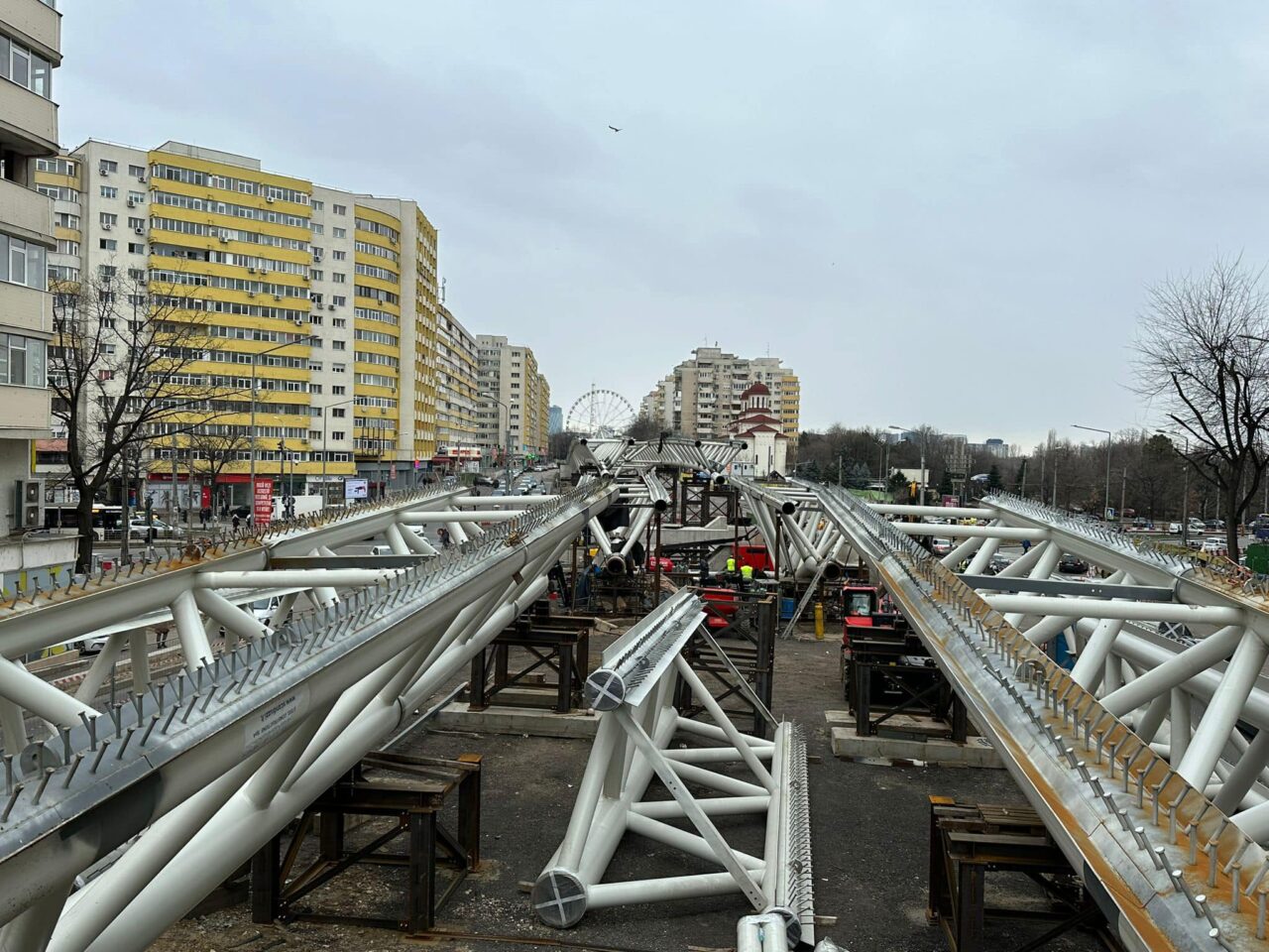 FOTO | Cum arată acum și în ce stadiu este Pasajul de la Doamna Ghica. Când ar putea fi dat în trafic