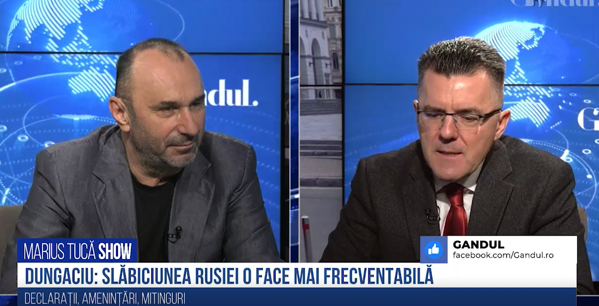 VIDEO | Dan Dungaciu: „Americanii sunt îngrijorați că Rusia va fi ajutată de China”