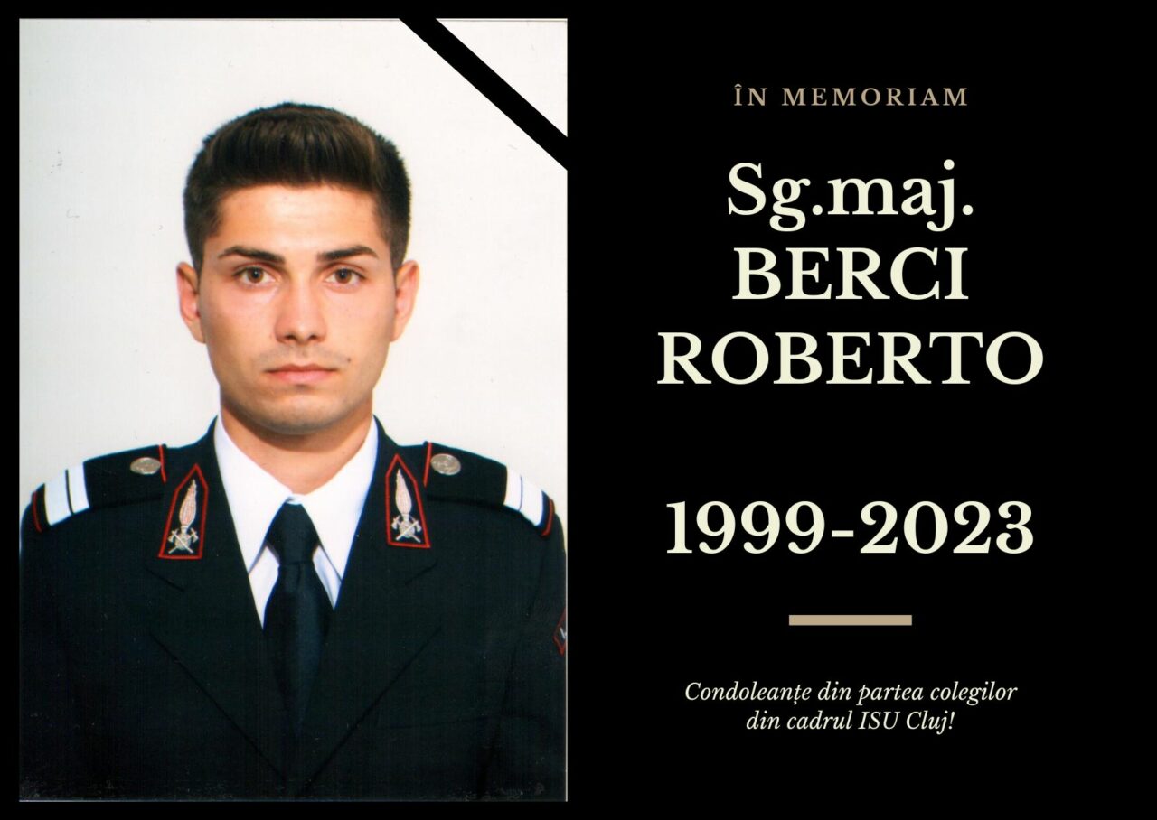 Un pompier din Dej A MURIT la doar 23 de ani, în urma unei boli incurabile. ISU Cluj, mesaj emoționat pentru colegul lor