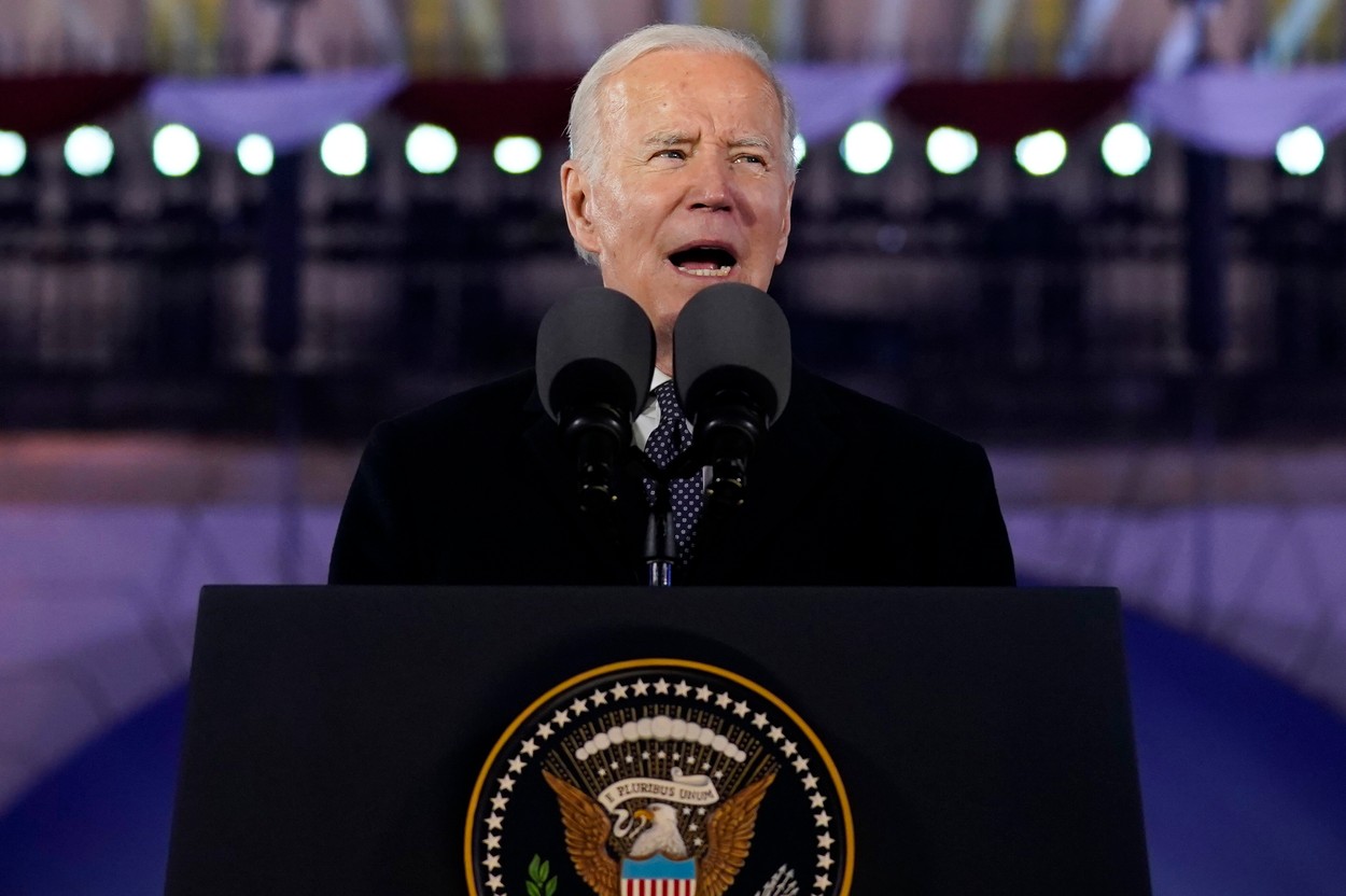 Joe Biden, discurs la Varșovia: „Când Rusia a invadat Ucraina, au fost testate toate democraţiile” / „În urmă cu un an, lumea se pregătea de căderea Kievului, dar rezistă și este liber”