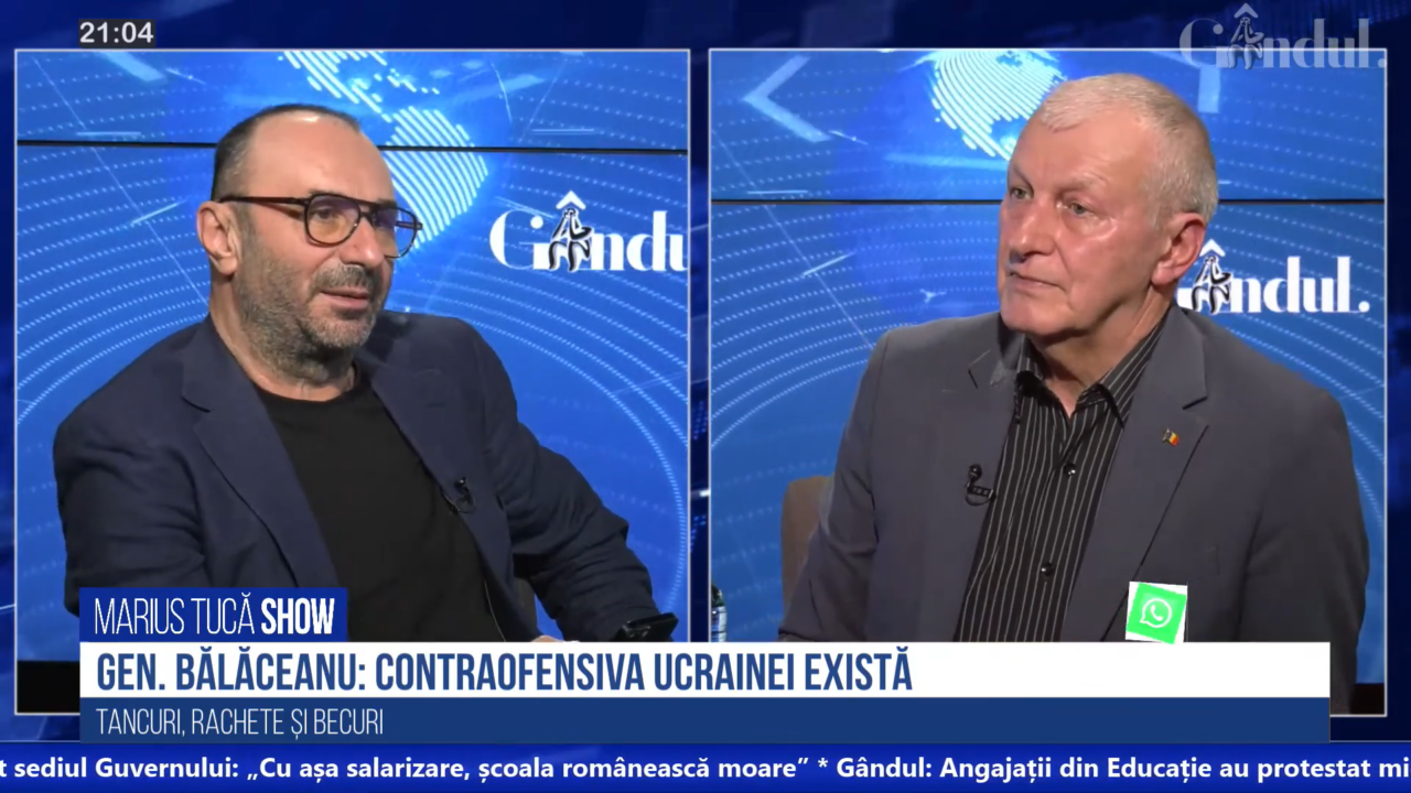 VIDEO | Gen. (R) Virgil Bălăceanu: „Războiul a început pentru a cădea Ucraina, dar nimeni nu mai crede că va fi cucerită”