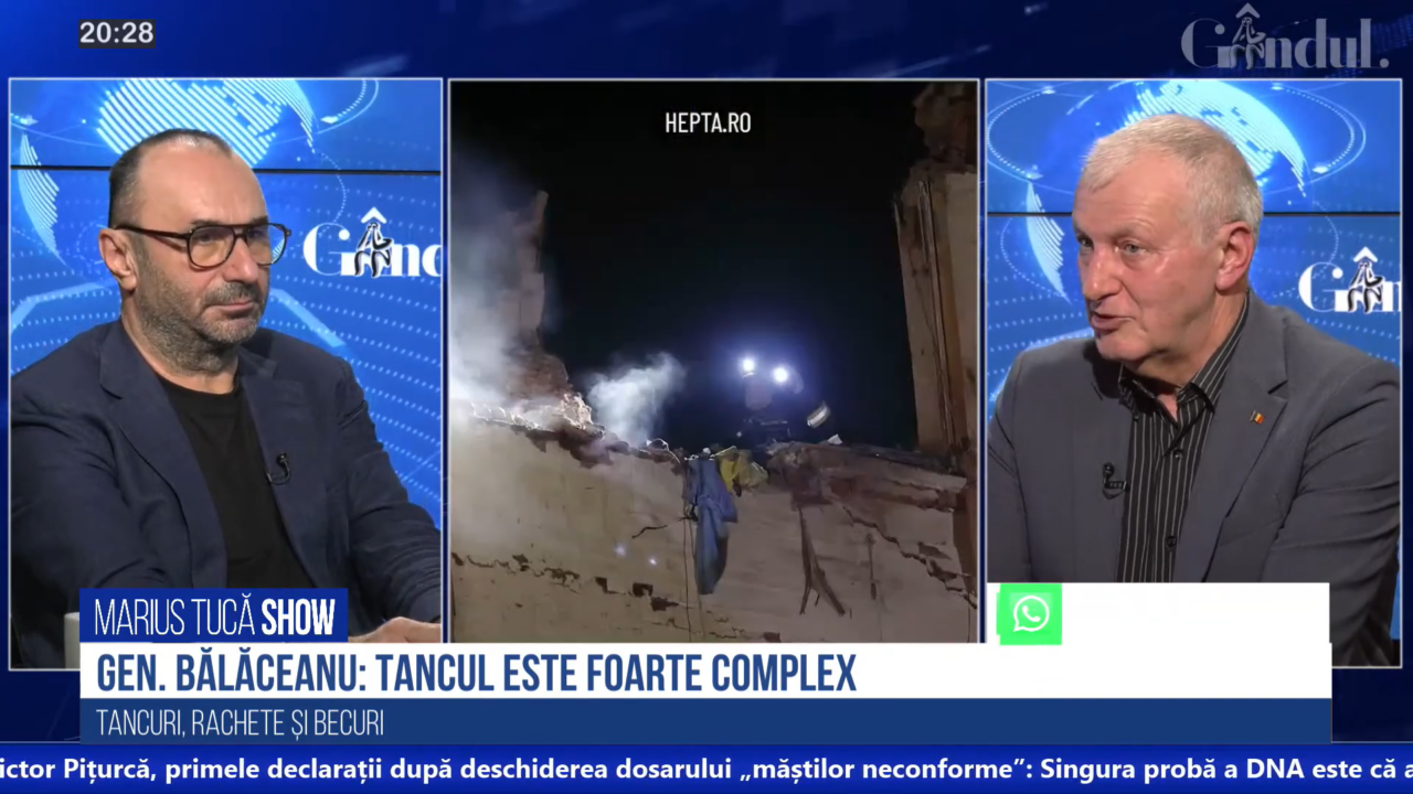 VIDEO | Gen. (R) Virgil Bălăceanu: „Un război de tip clasic nu se duce doar cu tancuri. Ele nu acționează în afara infanteriei”