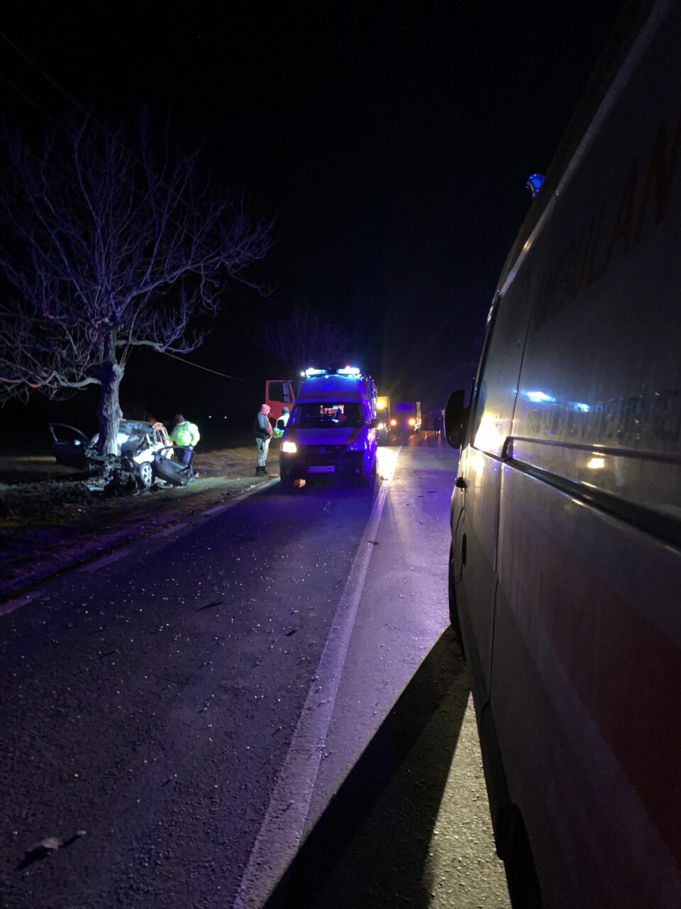 Un tânăr A MURIT la Greaca, în județul Giurgiu, după ce s-a izbit cu mașina de un copac