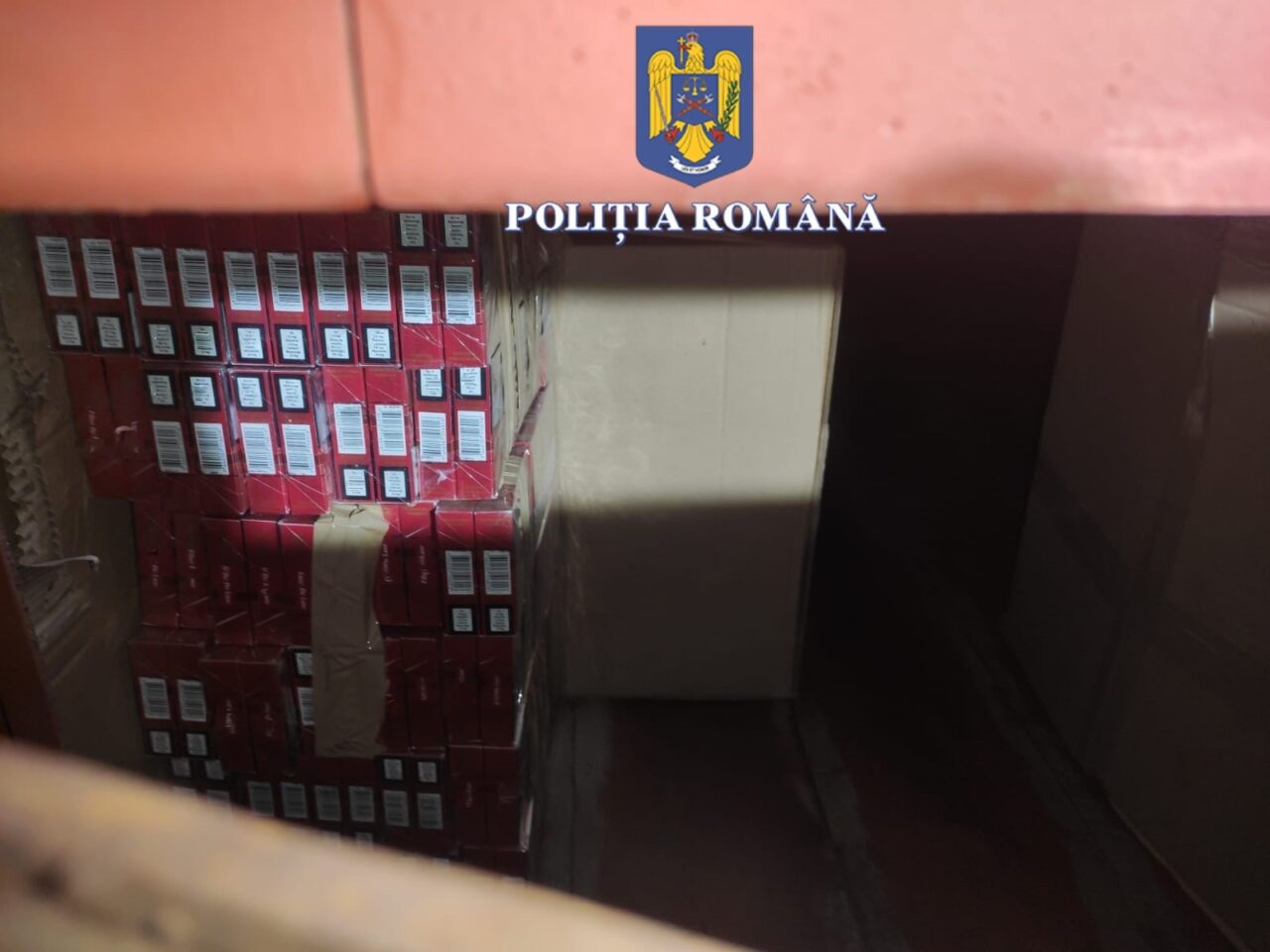 FOTO VIDEO | Fabrică clandestină și un tir plin cu ȚIGĂRI de contrabandă, descoperite de polițiști în Fălticeni