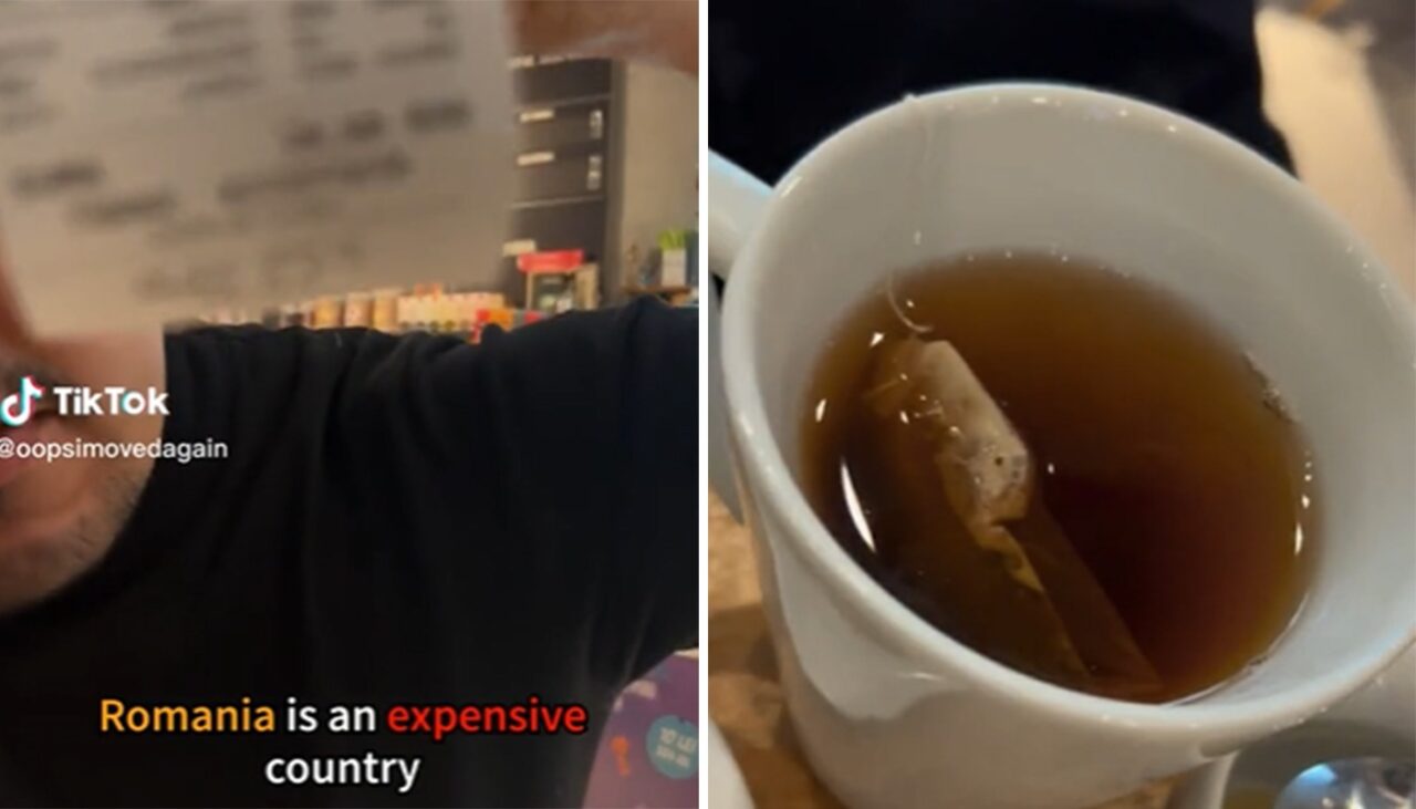 „România e o țară scumpă!” Câți lei a plătit un turist american pentru un ceai, într-o cafenea din Alba Iulia