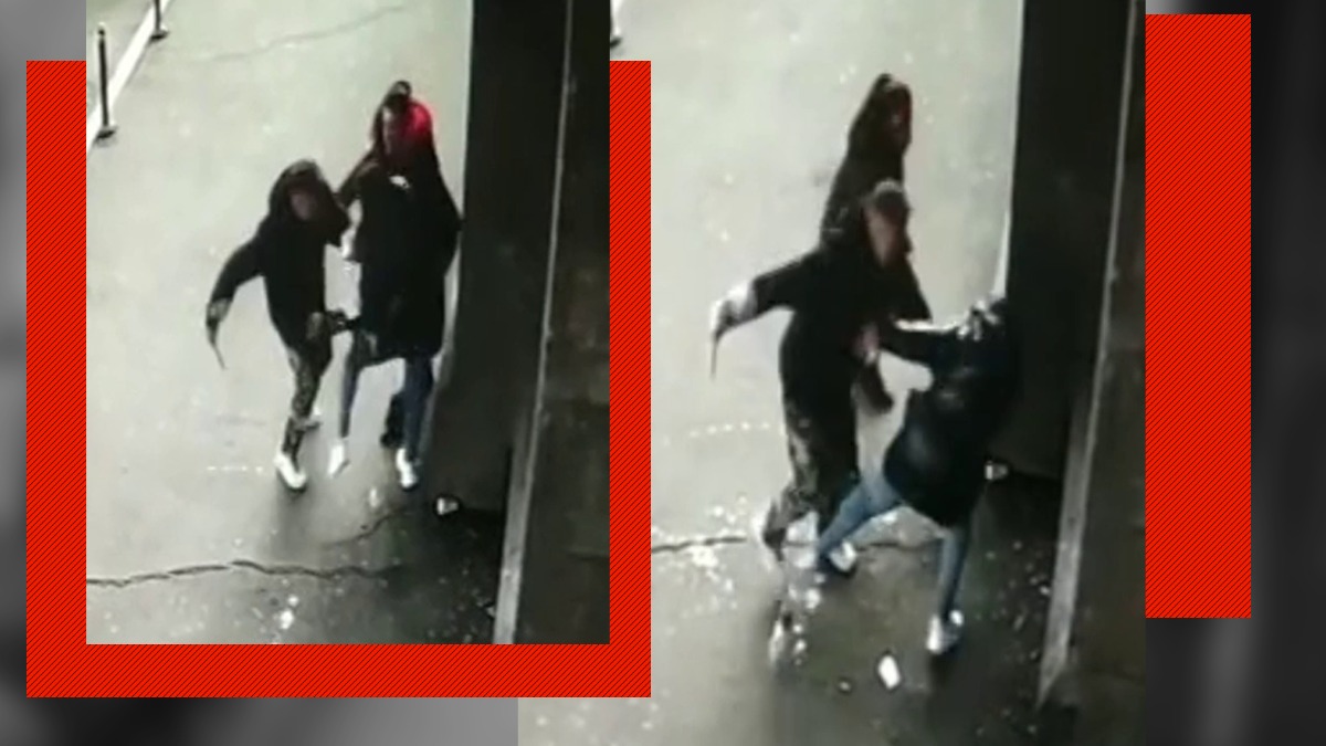 VIDEO | O femeie a fost ÎNJUNGHIATĂ în plină stradă, în fața Gării de Nord! Agresorul a rănit și unul dintre polițiștii ajunși la fața locului