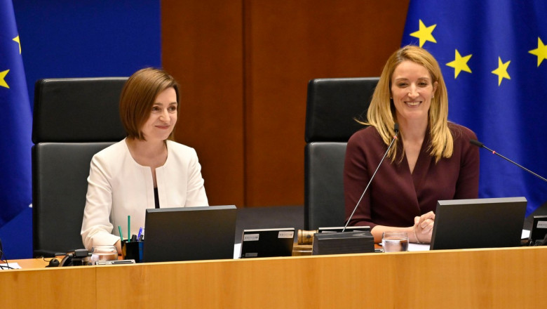 Președinta Parlamentului European: „Suntem gata să sprijinim aspirațiile Republicii Moldova privind ADERAREA la UE”