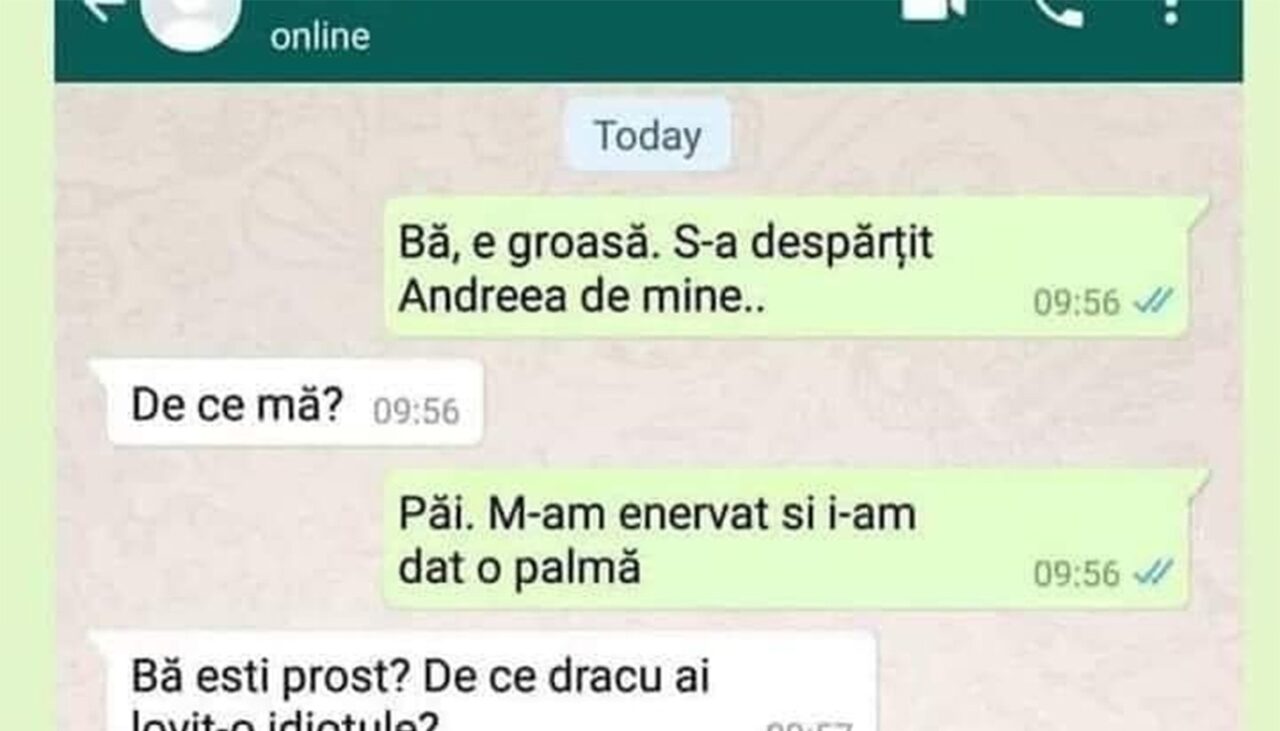 Bancul de luni | „S-a DESPĂRȚIT Andreea de mine”