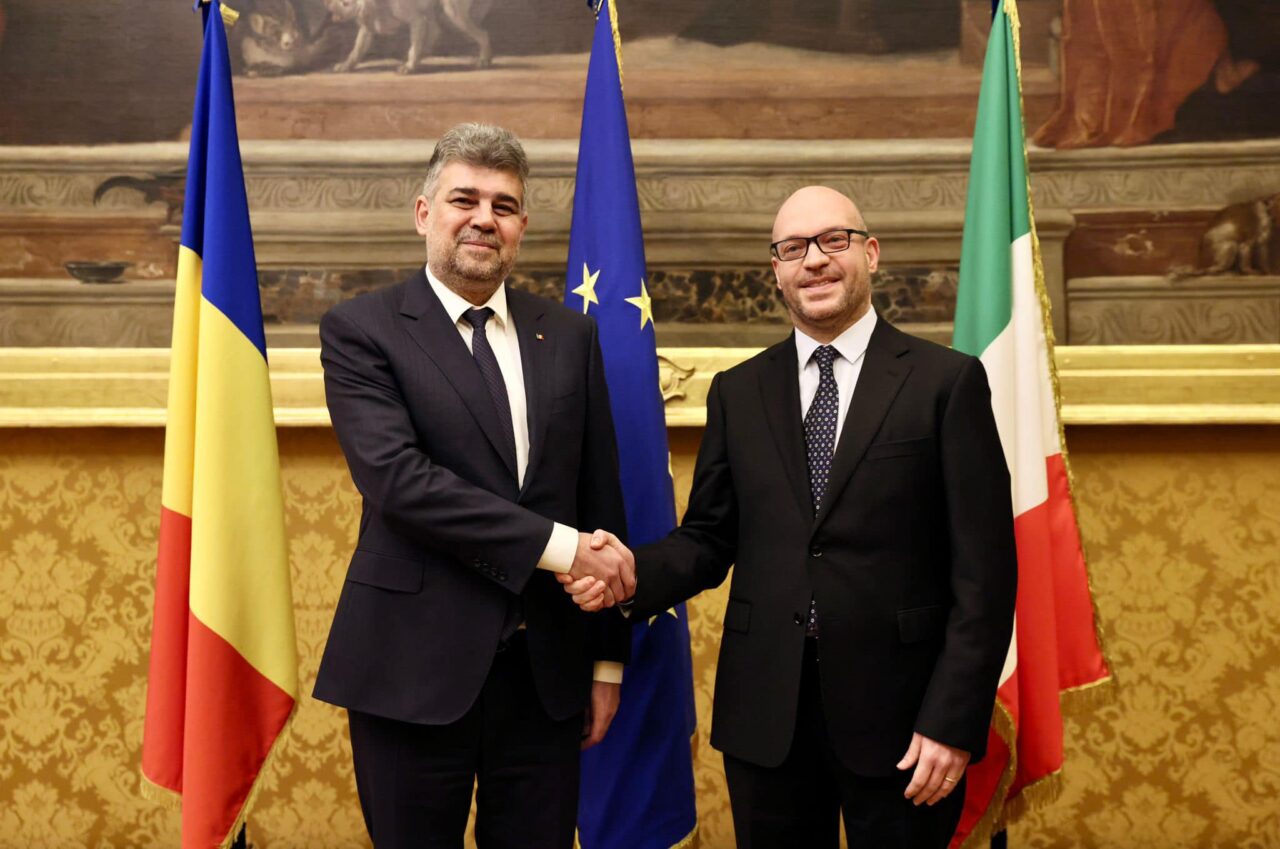 Marcel Ciolacu, după întâlnirea cu omologul său italian: ”Italia rămâne pentru ROMÂNIA un important partener comercial și o sursă majoră de investiții”