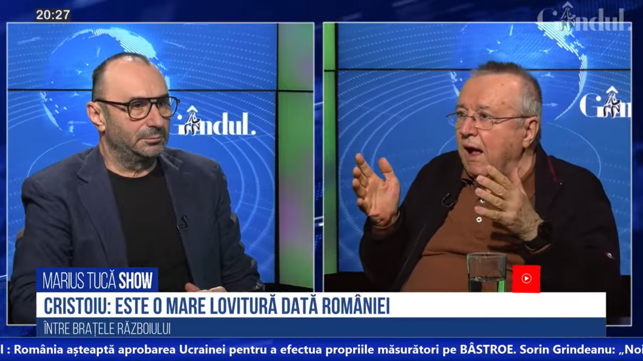 VIDEO | Ion Cristoiu, despre situația Canalului Bâstroe: „Ucraina are un interes. Vrea să să facă un canal navigabil, ceea ce ar fi o mare lovitură dată României”