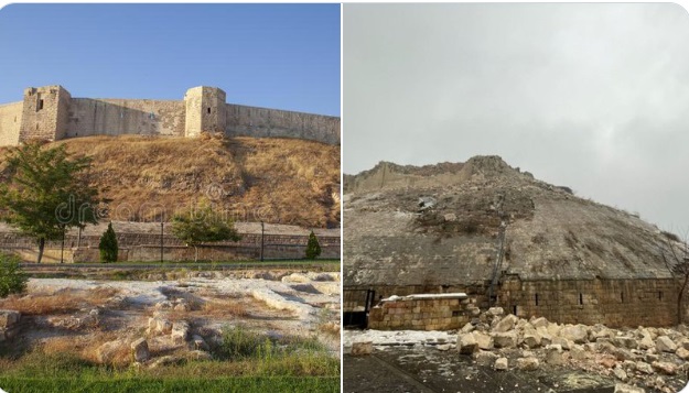 Castel vechi de 2.000 de ani, DISTRUS de cutremurele din Turcia și Siria – FOTO