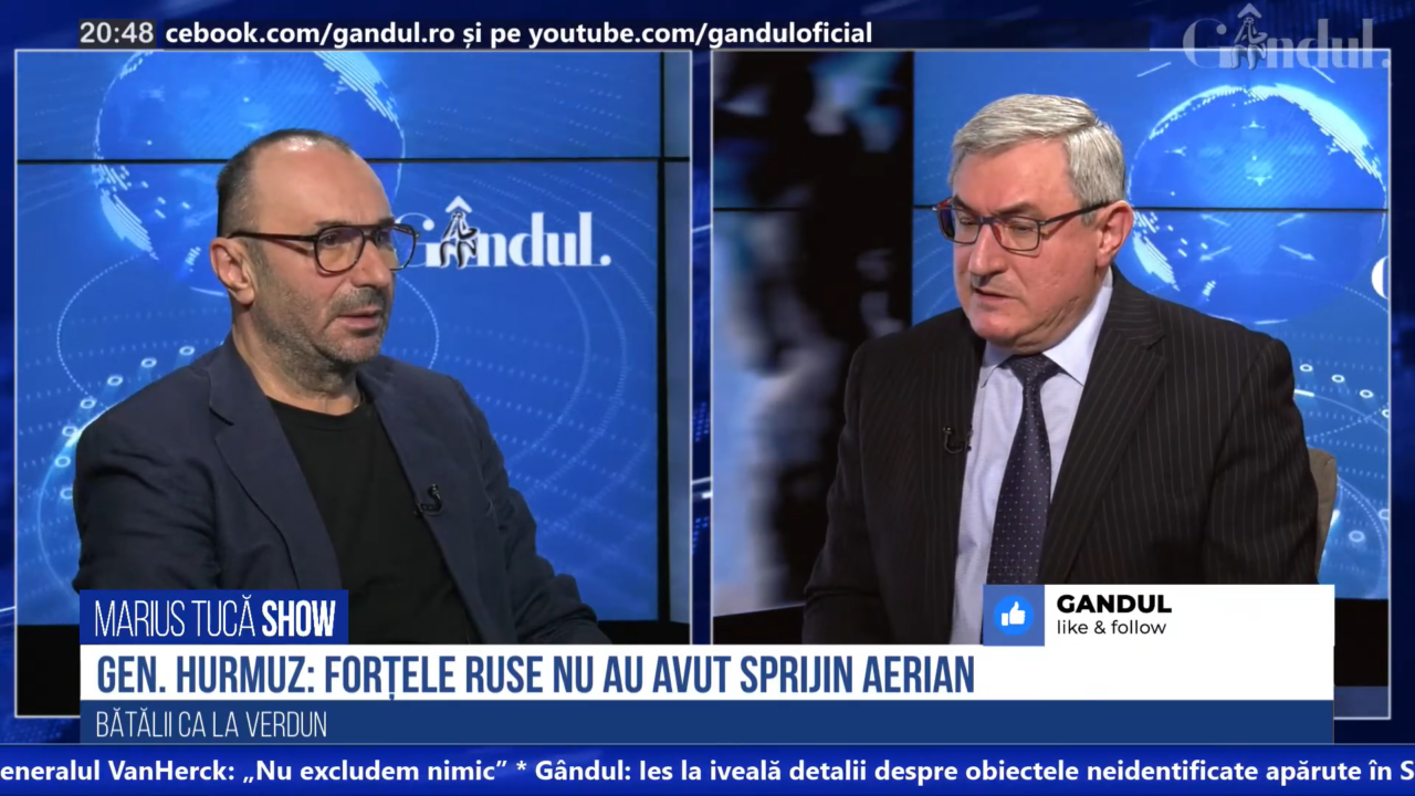 VIDEO | General-maior (R) Paul Hurmuz: „Ucrainenii au avut sprijinul informațiilor externe. Ei au dezvoltat sistemul de a descoperi rușii”