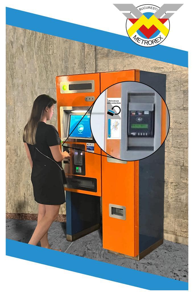 Cardurile contactless Metrorex pot fi reîncărcate, începând de astăzi, la AUTOMATELE de vândut cartele din stațiile de metrou