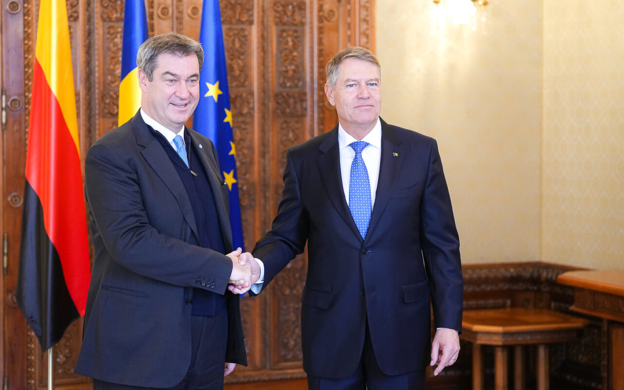 FOTO | Președintele Iohannis s-a întâlnit cu prim-ministrul landului Bavaria, Markus Söder. Despre ce au discutat cei doi oficiali