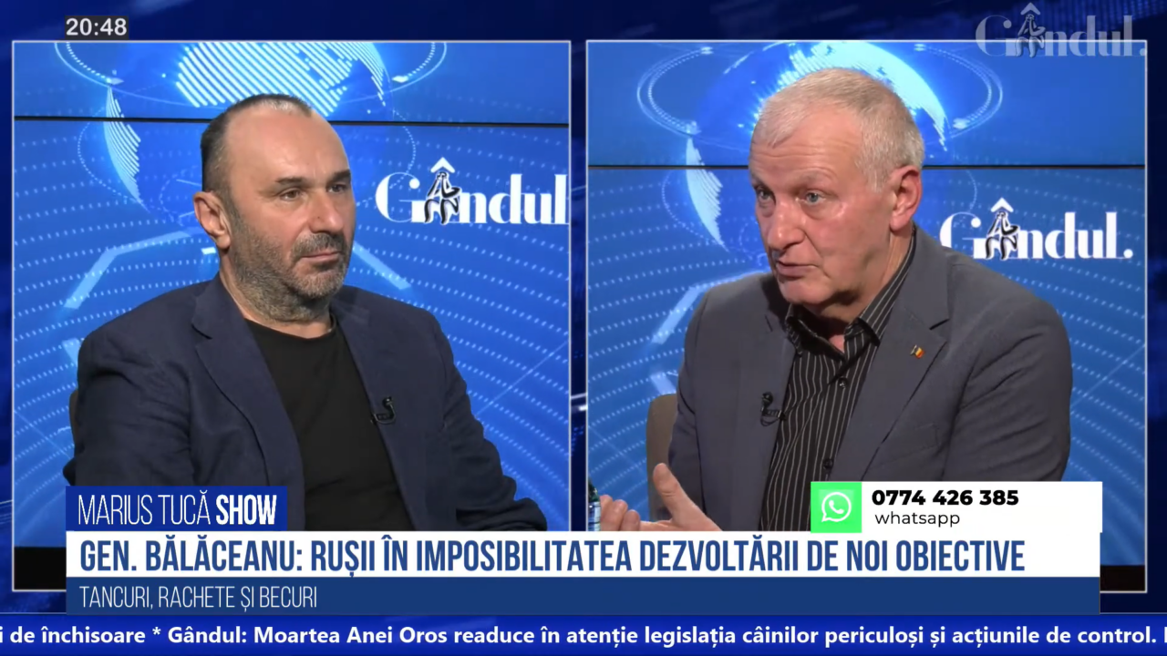 VIDEO | Gen. (R) Virgil Bălăceanu: „Armata rusă a performat prost. Ritmul de ofensivă a fost foarte slab”