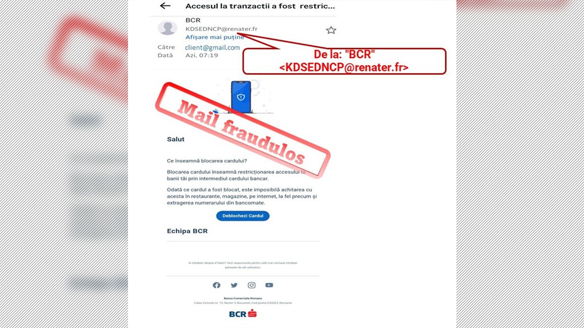 Directoratul Național de Securitate Cibernetică și BCR atrag atenția asupra unor noi tentative de fraudă în mediul online