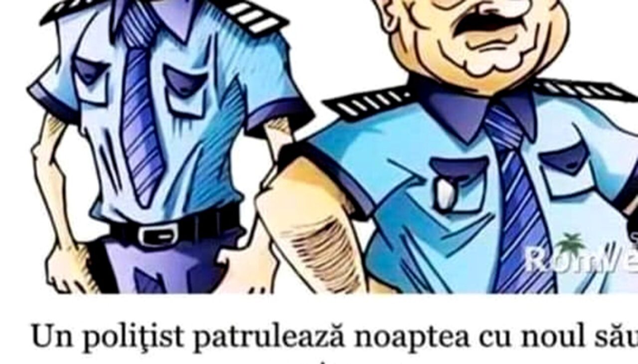 Bancul de miercuri | Un polițist patrulează, noaptea, cu noul său partener