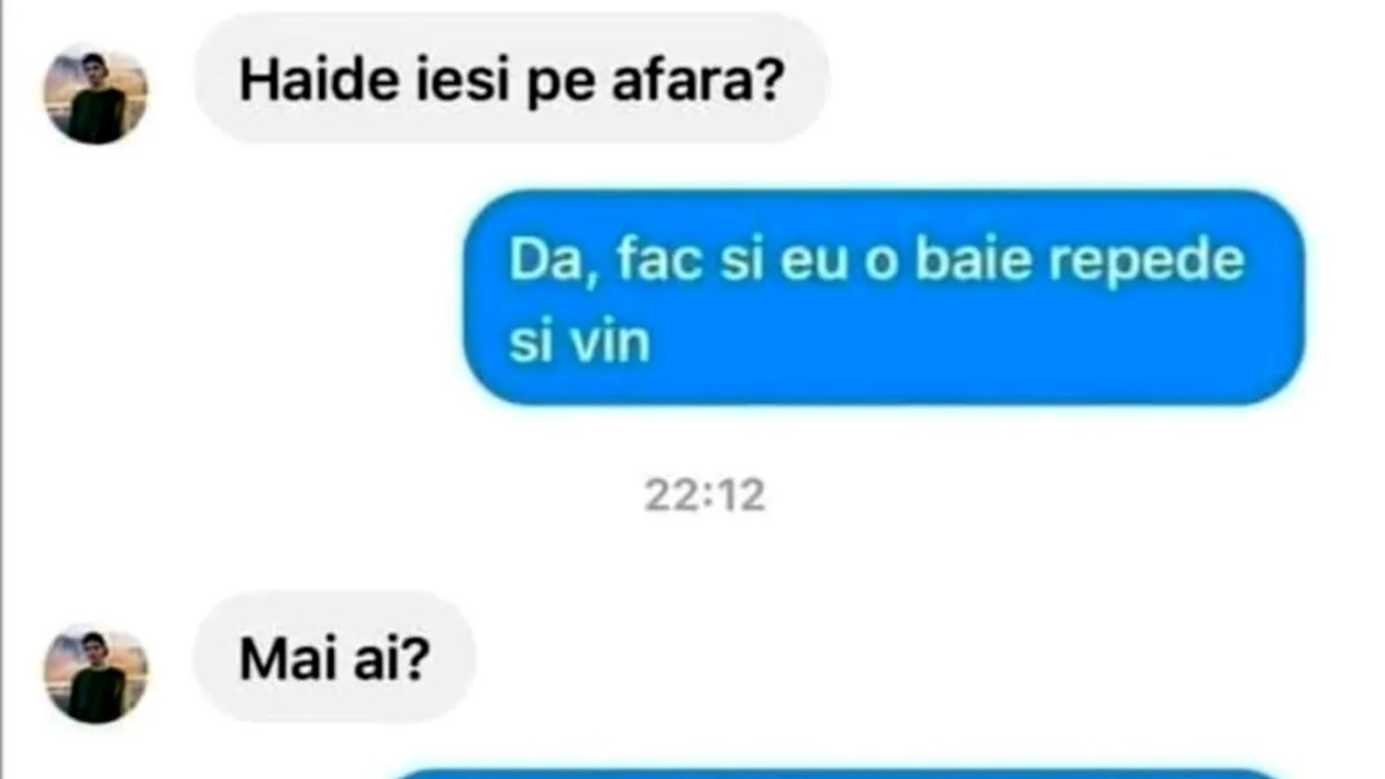 BANC| „Ieși pe afară?” – „Fac o baie repede și vin”