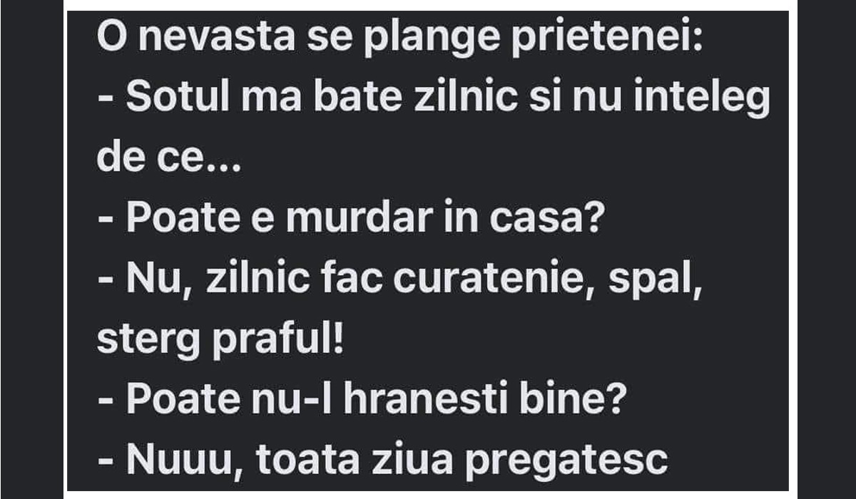 BANCUL de duminică | Soțul mă bate în fiecare zi și nu-nțeleg de ce…