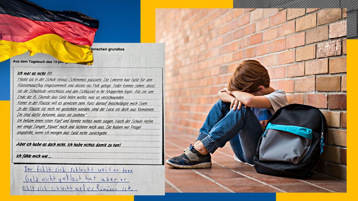 EXCLUSIV | Caz revoltător în Germania. Copil român, nominalizat la ora de etică într-o lecție despre furt. Părinții: „Nu mai vrea să meargă la școală”