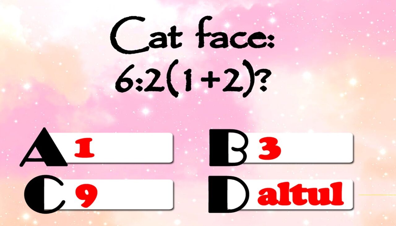 Test de inteligență | Cât face 6:2(1+2)? Geniile răspund corect în 2 secunde!