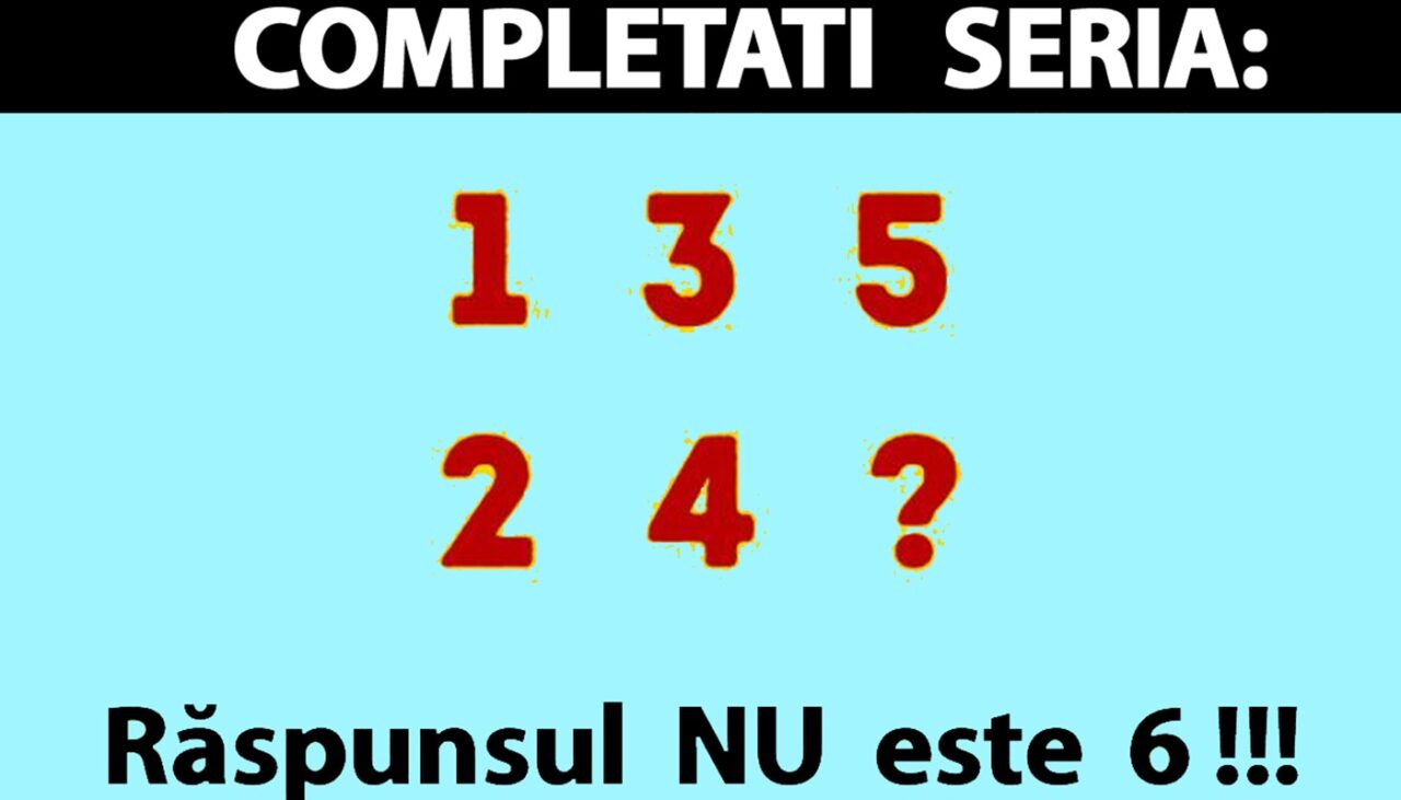 Test de inteligență | Completați seria din imagine! Răspunsul nu este 6
