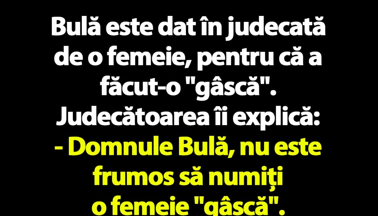 BANC | Bulă este dat în judecată de o femeie
