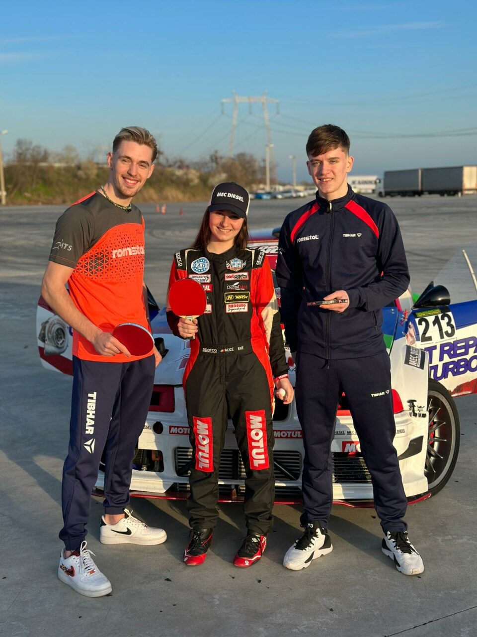 Campionii de la tenis de masă au luat lecții de DRIFT de la Regina Europei!