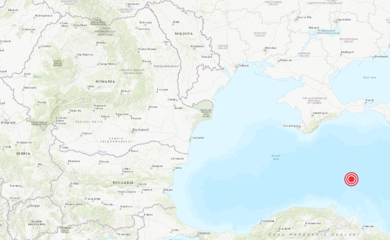 CUTREMUR de 3,8 în Marea Neagră