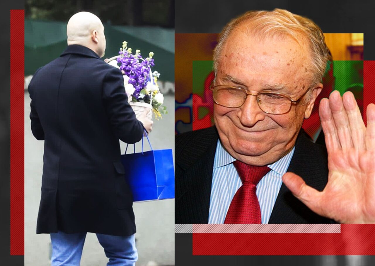 GALERIE FOTO: Pelerinaj la Ion ILIESCU. Fostul președinte împlinește vineri 93 de ani/ Mai multe persoane i-au adus flori și cadouri
