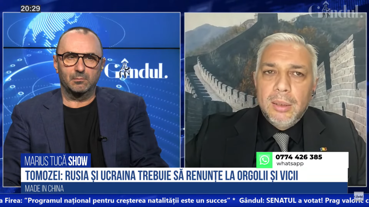 VIDEO | Dan Tomozei, jurnalist: „Războiul nu este între China și SUA. Bătălia dintre ele, doar economică”