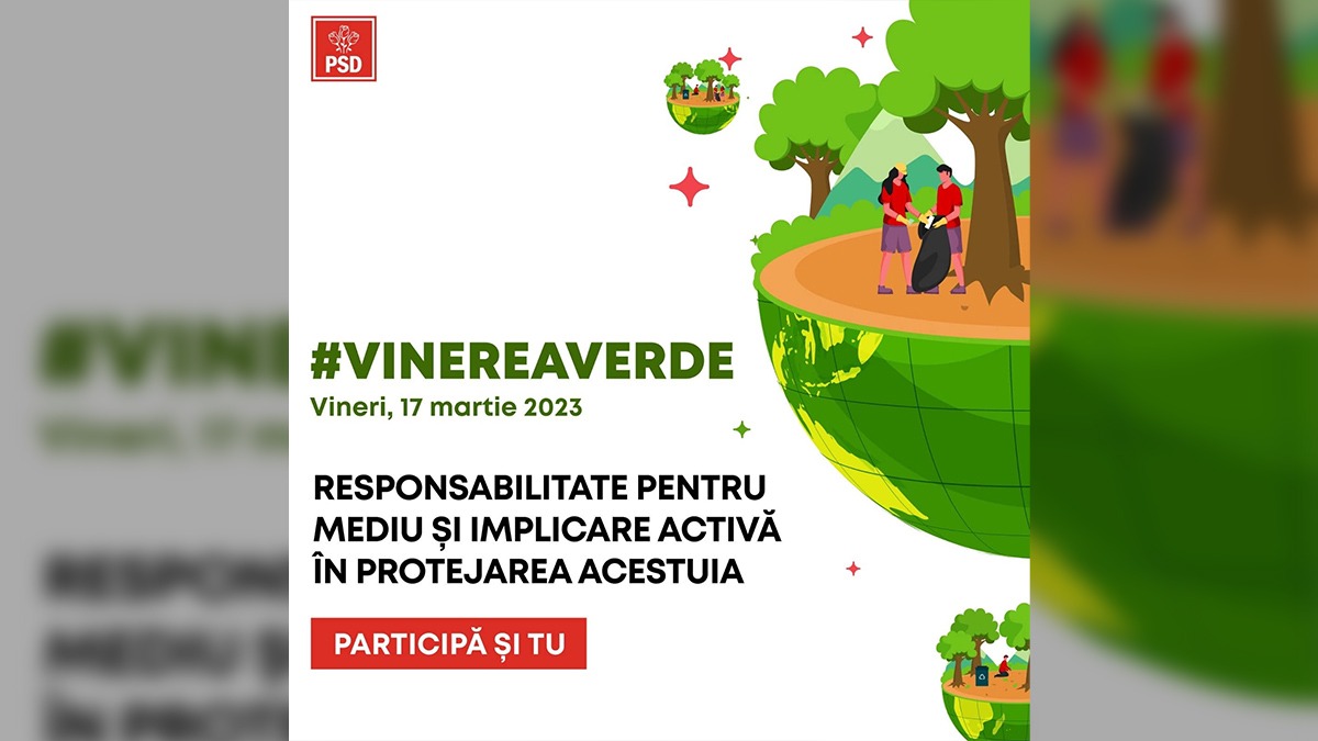 PSD demarează campania „Vinerea Verde”. În ce constă această acțiune